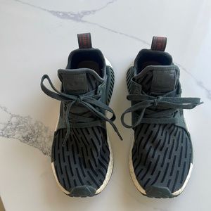 Adidas Ultra Boost NMD XR1. Used, some staining on white sole from trails.